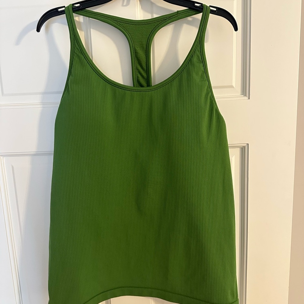 Athleta Green Tank Top Racer Back